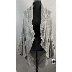 Sleeping On Snow Anthropologie Womens Gray Cocoon Cardigan Sweater One Size